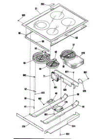 04 - Section4 parts for Ge Range JSP38GN1 from AppliancePartsPros.com