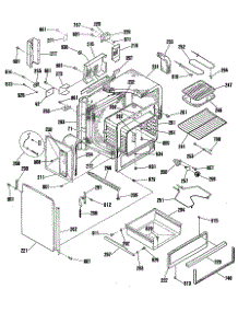 03 - Section3 parts for Ge Range JSP38GP1 from AppliancePartsPros.com