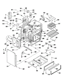 03 - Section3 parts for Ge Range JSP38GS2BG from AppliancePartsPros.com