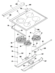 02 - Section2 parts for Ge Range JSP38GS3BG from AppliancePartsPros.com
