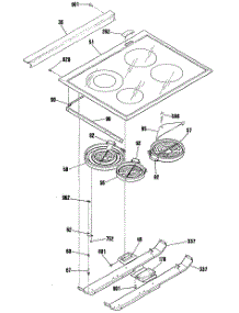 02 - Range parts for Ge Range JSP39GR1 from AppliancePartsPros.com