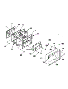 04 - Section4 parts for Ge Range JSP39GS1WG from AppliancePartsPros.com
