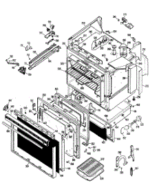 02 - Section2 parts for Ge Range JSP49G1J3 from AppliancePartsPros.com