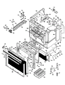 02 - Section2 parts for Ge Range JSP49G1J5 from AppliancePartsPros.com