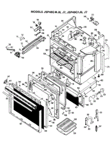 02 - Section2 parts for Ge Range JSP49G1J6 from AppliancePartsPros.com