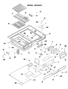 03 - Section3 parts for Ge Range JSP50GN1 from AppliancePartsPros.com