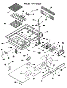 03 - Section3 parts for Ge Range JSP60GN3BG from AppliancePartsPros.com