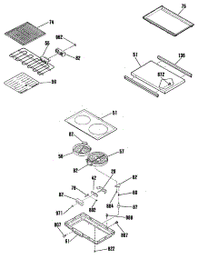02 - Section2 parts for Ge Range JSP62GN2 from AppliancePartsPros.com