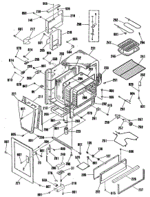 03 - Section3 parts for Ge Range JSP62GN2 from AppliancePartsPros.com