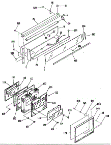04 - Section4 parts for Ge Range JSP62GN2 from AppliancePartsPros.com