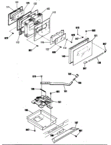 02 - Section2 parts for Ge Range JSP68GT1BB from AppliancePartsPros.com