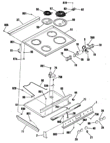 03 - Section3 parts for Ge Range JSS16P2AD from AppliancePartsPros.com