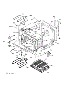 02 - Body Parts parts for Ge Oven JTP15BA1BB from AppliancePartsPros.com