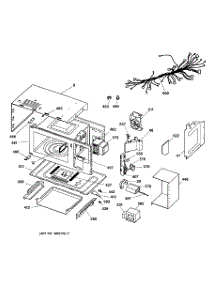 05 - Microwave Body parts for Ge Oven JTP95WA1WW from AppliancePartsPros.com
