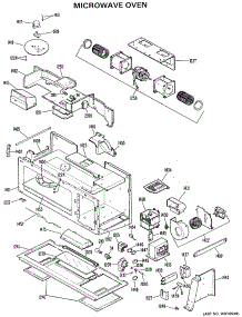 02 - Microwave Oven parts for Ge Microwave JVM131001 from AppliancePartsPros.com