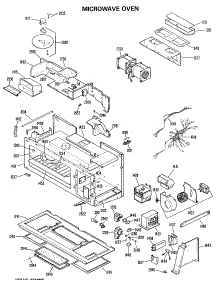 02 - Microwave Oven parts for Ge Microwave JVM132G01 from AppliancePartsPros.com