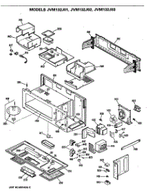 02 - Section2 parts for Ge Microwave JVM132J03 from AppliancePartsPros.com