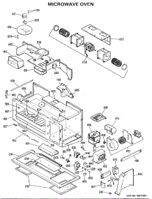 02 - Microwave Oven parts for Ge Microwave JVM141001 from AppliancePartsPros.com