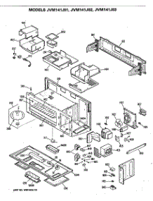 02 - Section2 parts for Ge Microwave JVM141J01 from AppliancePartsPros.com