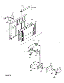 02 - Section2 parts for Ge Air Conditioner KCD08AAC1 from AppliancePartsPros.com