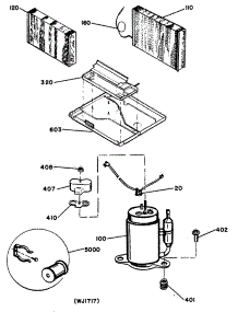 04 - Section4 parts for Ge Air Conditioner KED12AAV1 from AppliancePartsPros.com