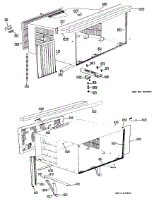 02 - Section2 parts for Ge Air Conditioner KM912DMW1 from AppliancePartsPros.com