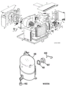 02 - Section2 parts for Ge Air Conditioner KXN21W1X1 from AppliancePartsPros.com