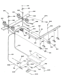 05 - Section5 parts for Ge Range L2B235GEL0 from AppliancePartsPros.com