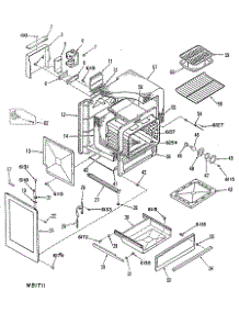04 - Section4 parts for Ge Range L2B350GEL0 from AppliancePartsPros.com