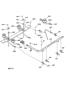 05 - Section5 parts for Ge Range L2B350GEL0 from AppliancePartsPros.com
