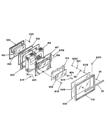 02 - Section2 parts for Ge Range L2S345GEL0 from AppliancePartsPros.com