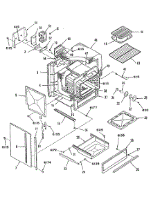 03 - Section3 parts for Ge Range L2S345GEL0 from AppliancePartsPros.com