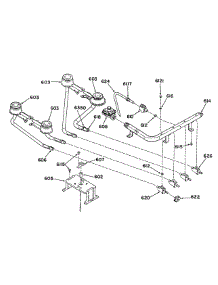 05 - Section5 parts for Ge Range L2S345GEL0 from AppliancePartsPros.com