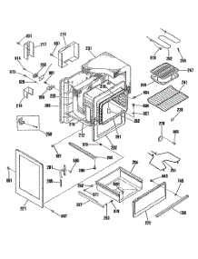 03 - Section3 parts for Ge Range L3B115GL1 from AppliancePartsPros.com