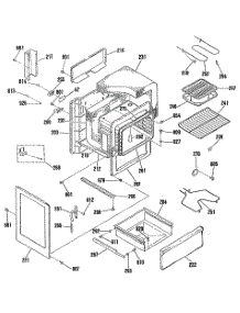 02 - Section2 parts for Ge Range L3B115GL2 from AppliancePartsPros.com