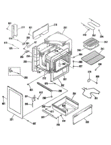 03 - Section3 parts for Ge Range L3B130GL3WH from AppliancePartsPros.com