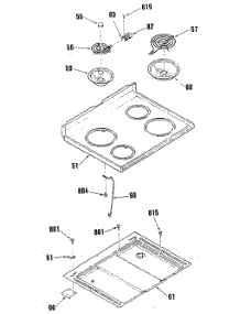 03 - Section3 parts for Ge Range L3B150GL0 from AppliancePartsPros.com