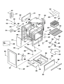 02 - Section2 parts for Ge Range L3B325GL2 from AppliancePartsPros.com