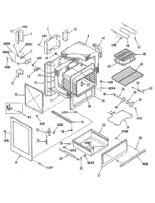 04 - Section4 parts for Ge Range L3B345G0L0 from AppliancePartsPros.com