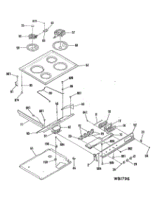 02 - Section2 parts for Ge Range L3S340GL3 from AppliancePartsPros.com
