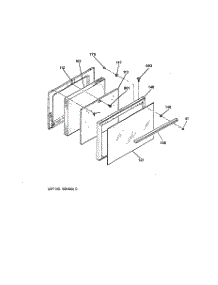 04 - Door parts for Ge Range LEB116GT1WH from AppliancePartsPros.com