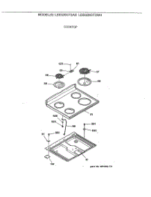 03 - Cooktop parts for Ge Range LEB326GT3WH from AppliancePartsPros.com
