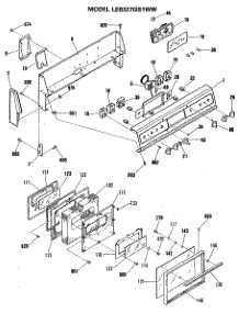 02 - Section2 parts for Ge Range LEB327GS1WW from AppliancePartsPros.com