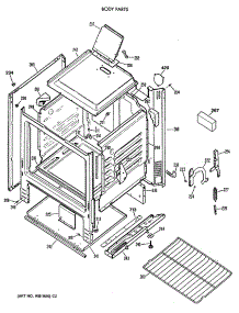 03 - Body Parts parts for Ge Range LGB116GPT2AD from AppliancePartsPros.com
