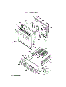 04 - Door & Drawer Parts parts for Ge Range LGB116GPT2WH from AppliancePartsPros.com