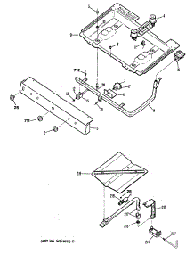03 - Section3 parts for Ge Range LGB126GET1WH from AppliancePartsPros.com