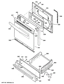 02 - Section2 parts for Ge Range LGB146GET1WH from AppliancePartsPros.com