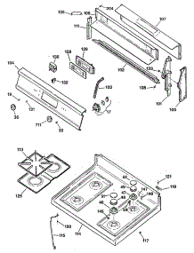 02 - Section2 parts for Ge Range LGB356WEV1WW from AppliancePartsPros.com