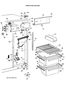 03 - Fresh Food Section parts for Ge Refrigerator MRSC20BASAAD from AppliancePartsPros.com