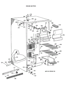 02 - Freezer Section parts for Ge Refrigerator MRSC20BAXAWH from AppliancePartsPros.com